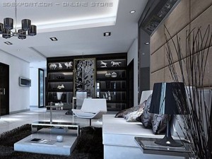 living room 040 3D Model