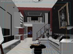 living room 031 Modelo 3D
