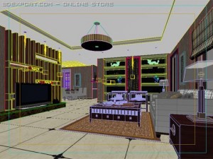 living room 042 3Dモデル