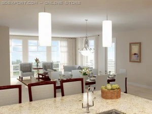 dining  living room 009 3D Model