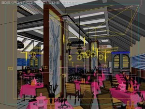 restaurant 02 Modèle 3D
