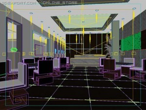 restaurant scene photorealistic 07 Modelo 3D