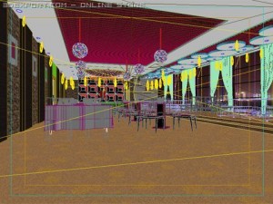 restaurant scene photorealistic 08 Modello 3D