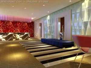 restaurant scene photorealistic 09 3D Model