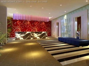 restaurant scene photorealistic 09 3D Model