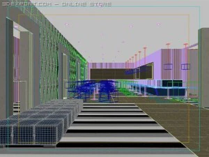 restaurant scene photorealistic 09 3D Model