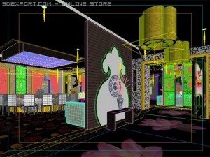 restaurant scene photorealistic 10 Modello 3D