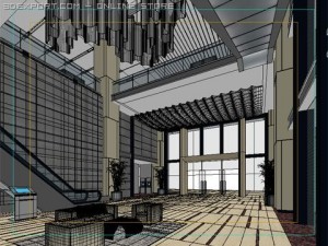 photorealistic lobby 003 3D-Modell