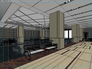 photorealistic lobby 003 3D-Modell