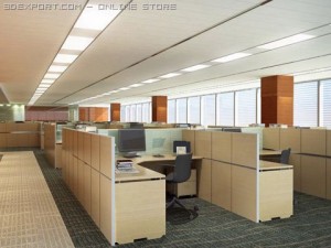 office scene photorealistic 03 3D Модель