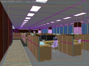 office scene photorealistic 03 3D Модель