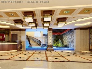 photorealistic lobby 007 3D Модель