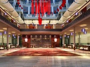 photorealistic lobby 008 3D Model