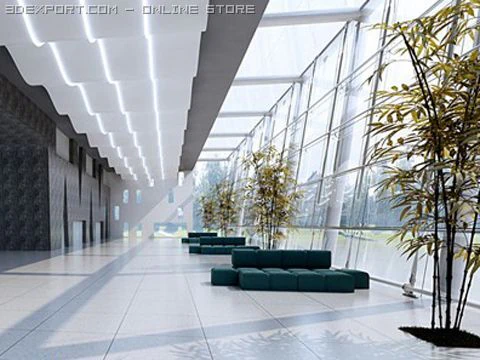 photorealistic lobby 009 3D Model .c4d .max .obj .3ds .fbx .stl .blend 