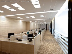 office scene photorealistic 04 3D 模型