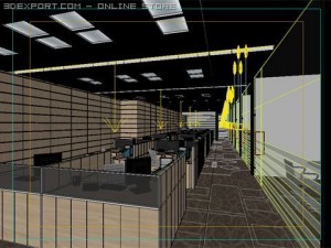 office scene photorealistic 04 3D Модель