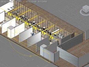 office scene photorealistic 04 3D Модель