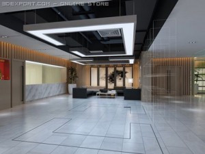 office scene photorealistic 05 3D Model