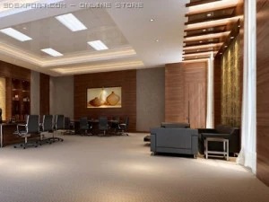 office scene photorealistic 06 3D Model