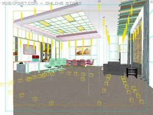 office scene photorealistic 06 3D Model