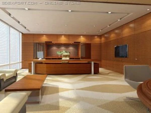 office scene photorealistic 07 3D Model