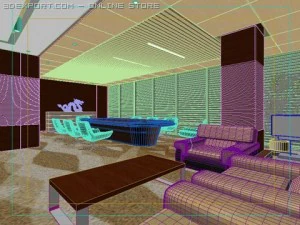 office scene photorealistic 07 3D Model