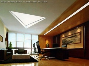 office scene photorealistic 08 3D Model