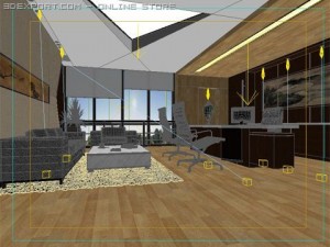 office scene photorealistic 08 3D Модель