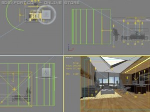 office scene photorealistic 08 3D Модель