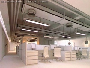 office scene photorealistic 09 3D Модель