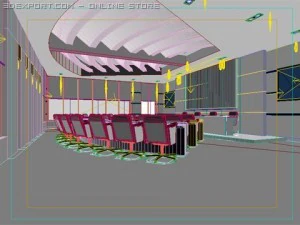 photorealistic conference meeting room 001 3D Model
