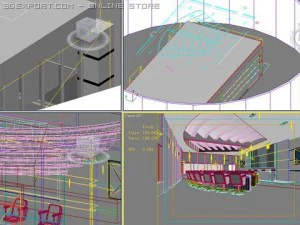 photorealistic conference meeting room 001 3D Model
