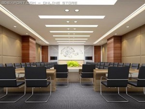 photorealistic conference meeting room 002 3D Model
