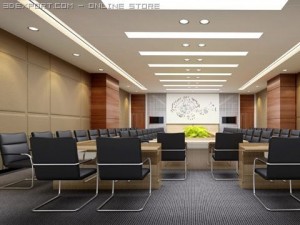 photorealistic conference meeting room 002 3D Modell