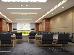 sala riunioni per conferenze fotorealistica 002 Modello 3D