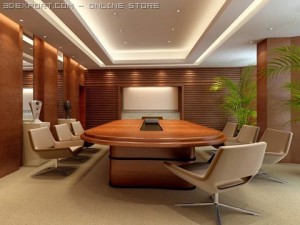 photorealistic conference meeting room 003 3D Model