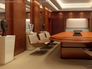 photorealistic conference meeting room 003 3D Model