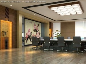photorealistic conference meeting room 005 3D Model