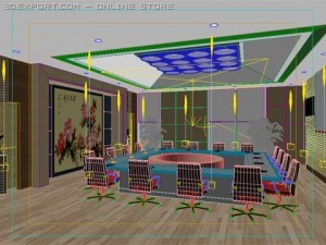 photorealistic conference meeting room 005 3D Model