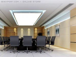 photorealistic conference meeting room 006 3D Модель