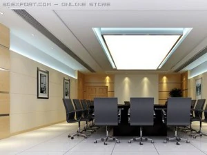 photorealistic conference meeting room 006 3D Model