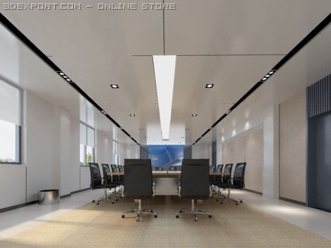 photorealistic conference meeting room 008 3Dモデル .c4d .max .obj .3ds .fbx .stl .blend 