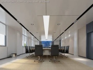 photorealistic conference meeting room 008 3D Model
