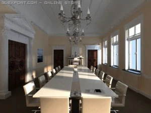 photorealistic conference meeting room 009 3D Model