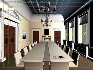 photorealistic conference meeting room 009 3D मॉडल