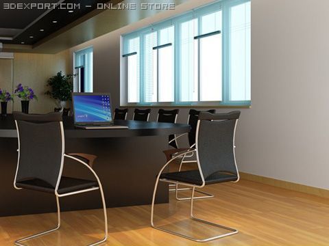 photorealistic conference meeting room 010 3D मॉडल .c4d .max .obj .3ds .fbx .stl .blend