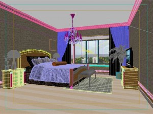 photorealistic bedroom 021 3D 모델