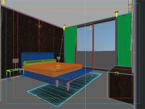 photorealistic bedroom 023 3D Модель