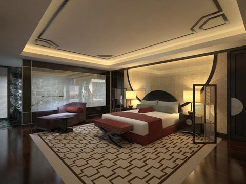 photorealistic bedroom 024 3D Model .c4d .max .obj .3ds .fbx .stl .blend