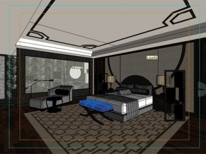 photorealistic bedroom 024 3D 模型